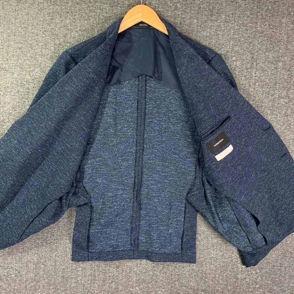 Performance Linen Blazer Sport Coat Men XL Nordstrom Unstructered Mida Italy